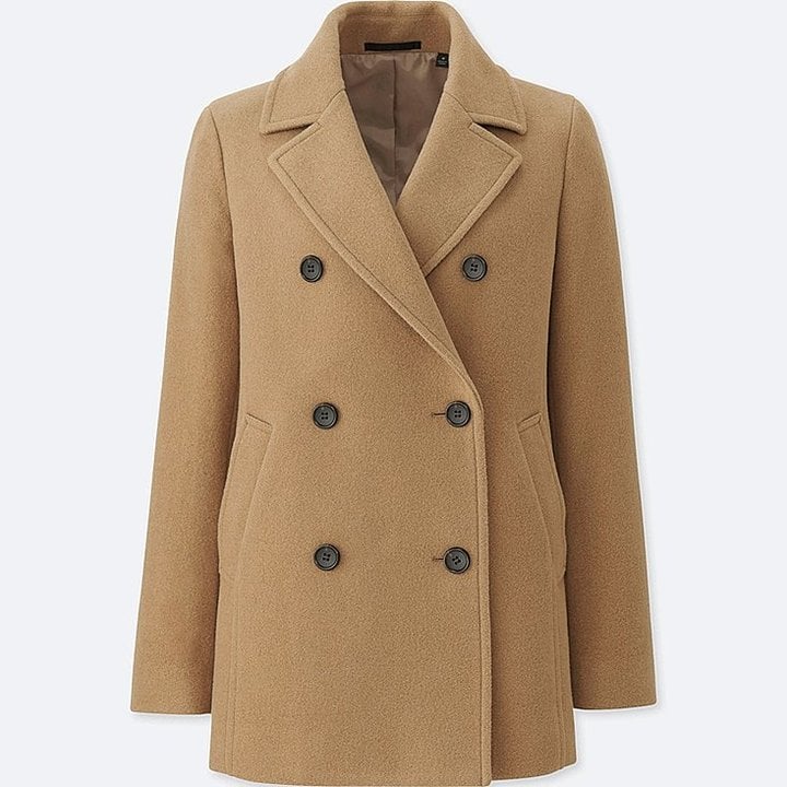 Uniqlo Wool-Blend Peacoat