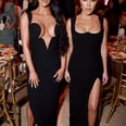 Kim and Kourtney Kardashian's Versace Gowns Work Together Like Pieces of a Sexy Puzzle