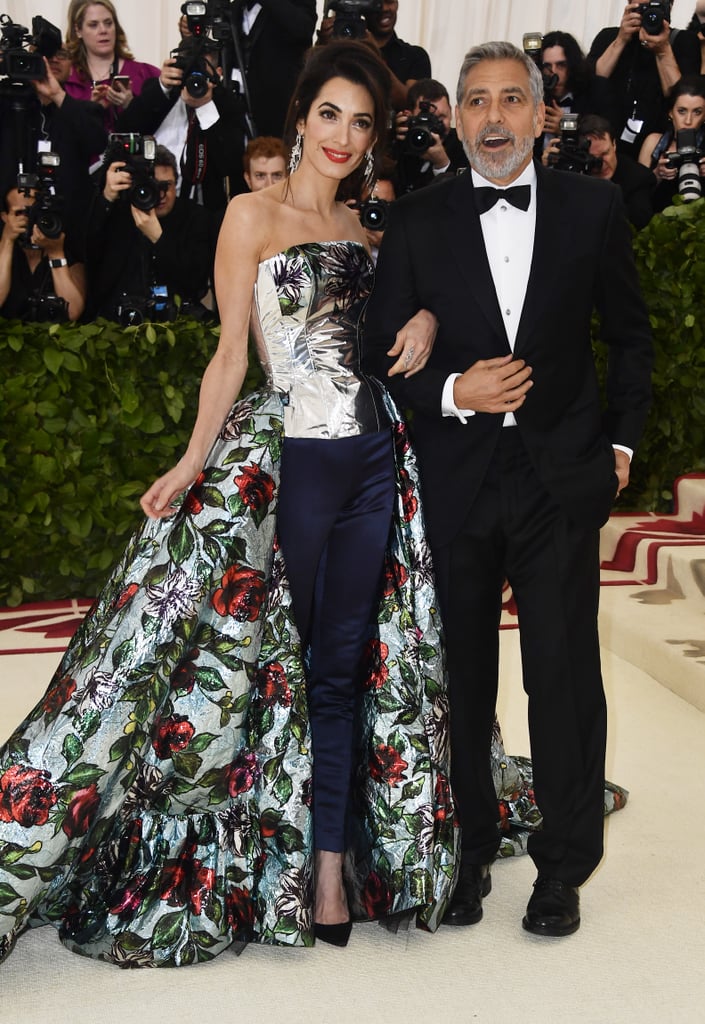 Amal and George Clooney at the 2018 Met Gala