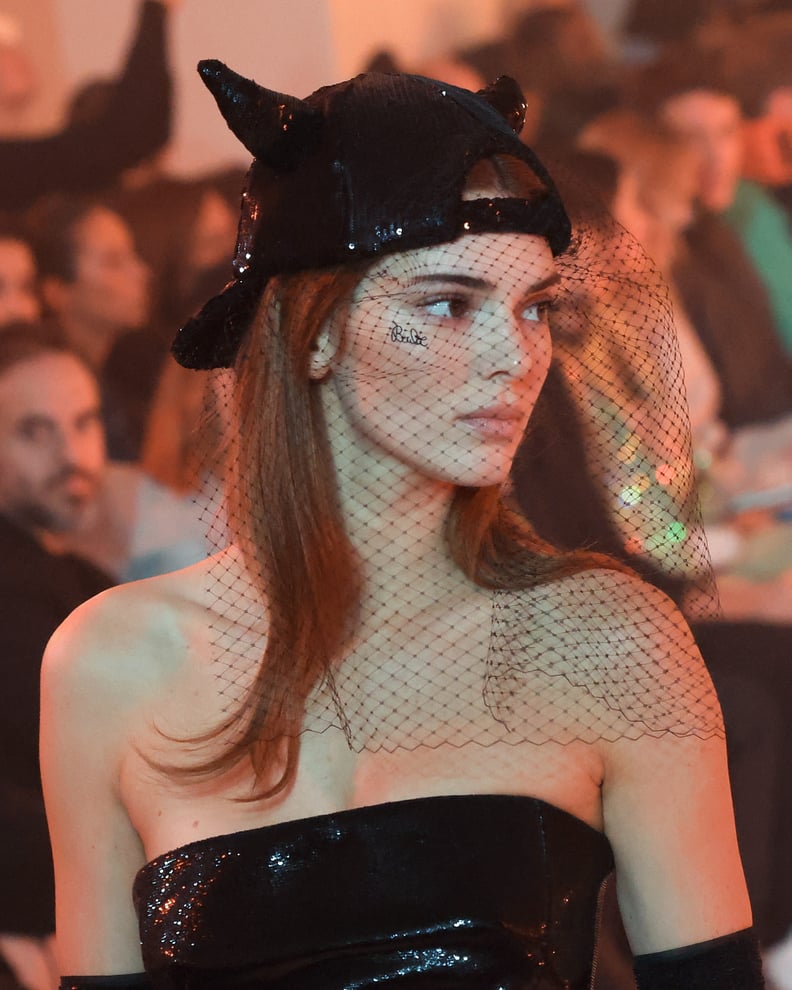"Babe" Face Tattoo at the Off-White Fashion Show