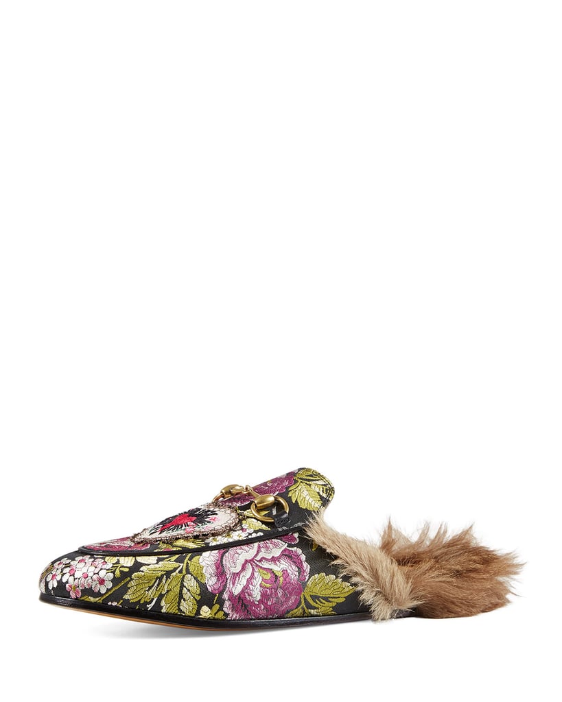 gucci fur princetown mule