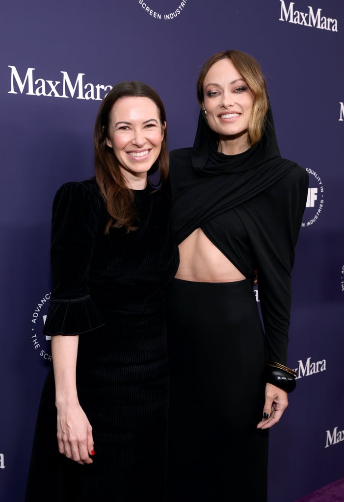 Katie Silberman and Olivia Wilde at the 2022 WIF Honours