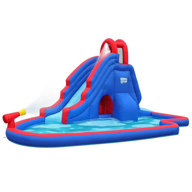 Deluxe 12.46' x 17.05' Inflatable Water Slide with Air Blower