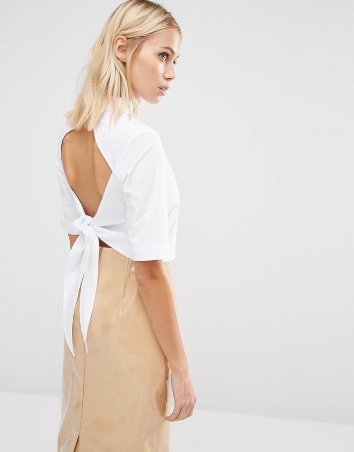 Fashion Union Shirt With Bow Back ($39)
