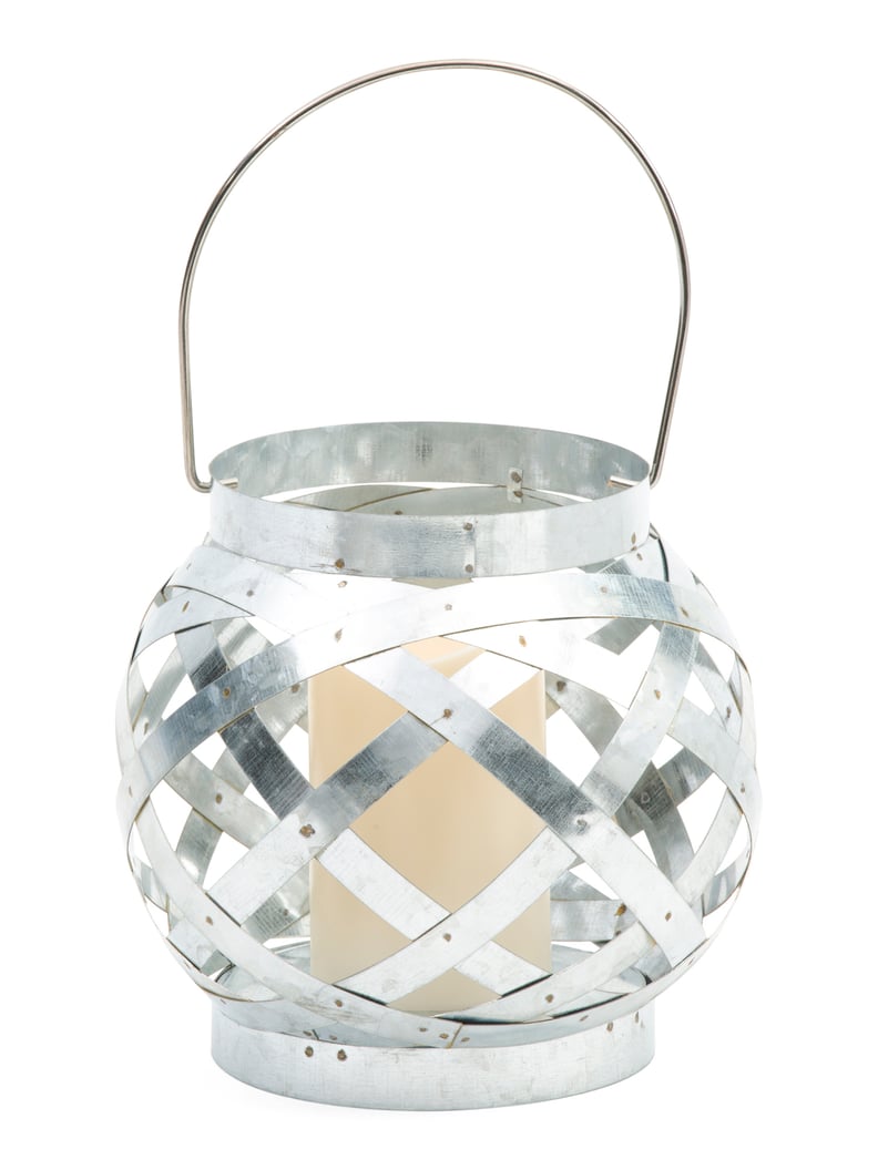 Galvanized Metal Led Lantern