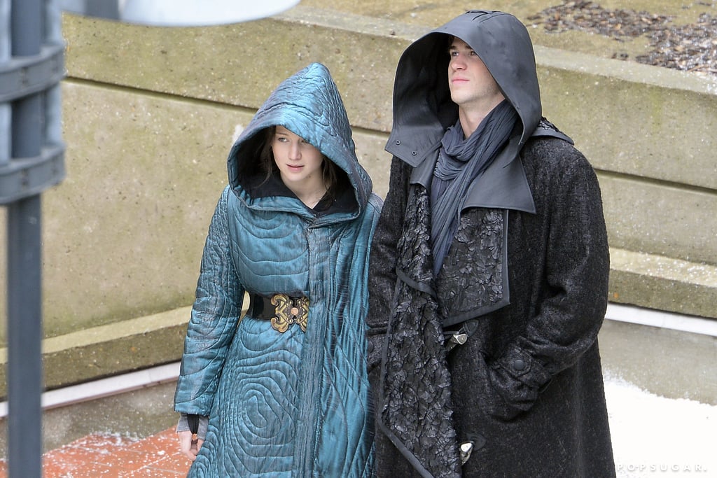 Jennifer Lawrence and Liam Hemsworth Filming Mockingjay