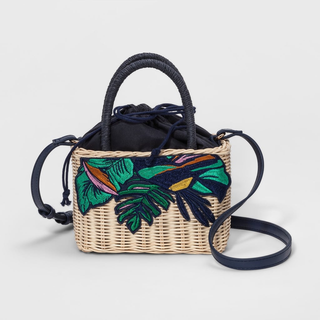 Straw Basket Crossbody Bag — A New Day™