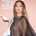 Rita Ora Turns Heads in a Thong Bodysuit and Naked Cape Gown