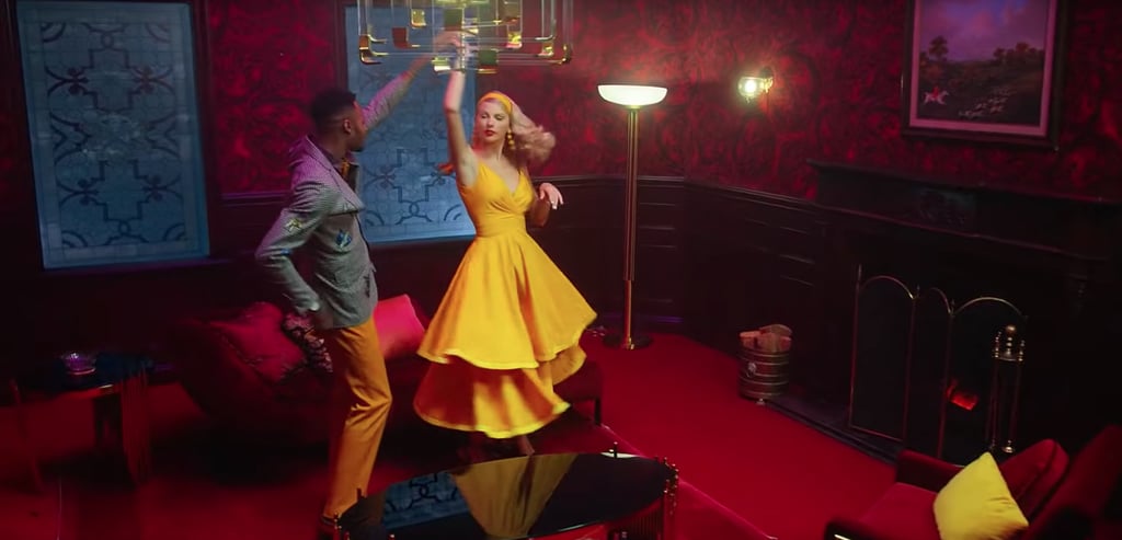 Taylor Swift's Yellow Cocktail Dress in "Lover"