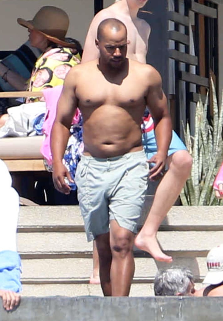 Zach Braff Shirtless in Mexico With Donald Faison 2016