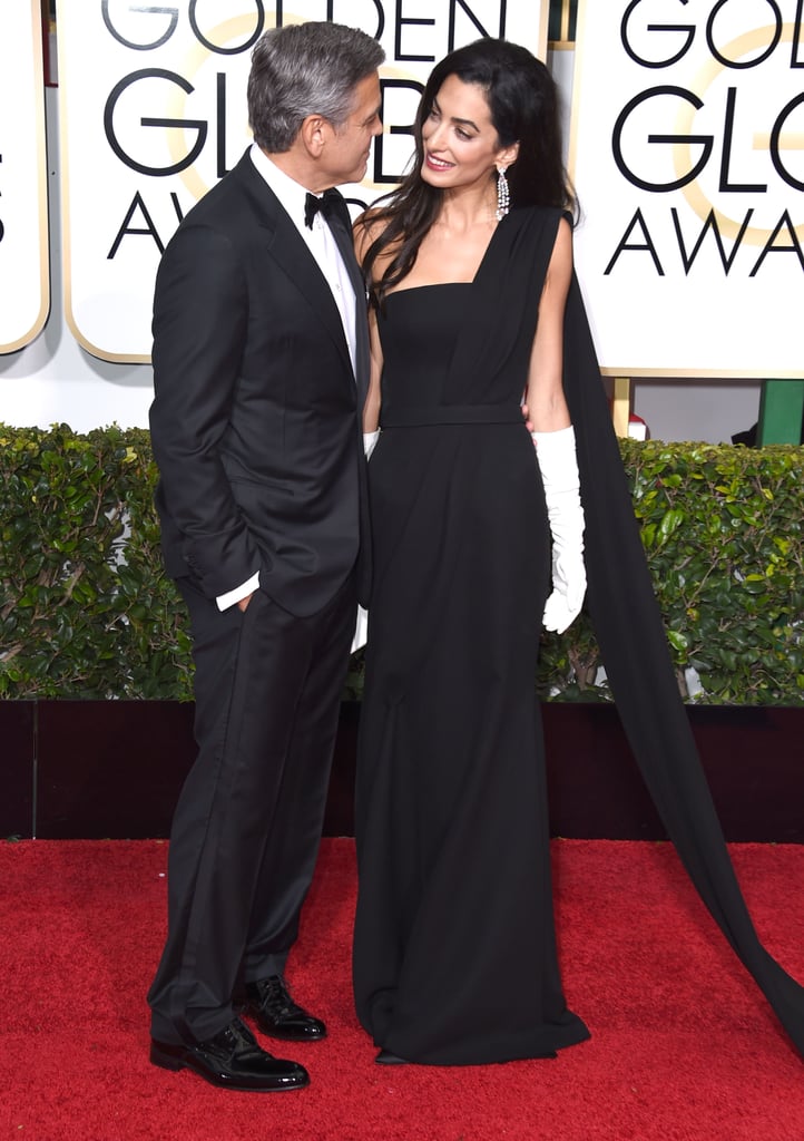 One of George and Amal's first red carpet appearances as a married couple was at the 2015 Golden Globe Awards in LA.