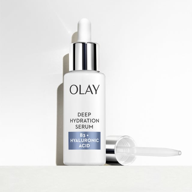 Olay Deep Hydration Serum With Vitamin B3 + Hyaluronic Acid Best Drugstore SkinCare Products