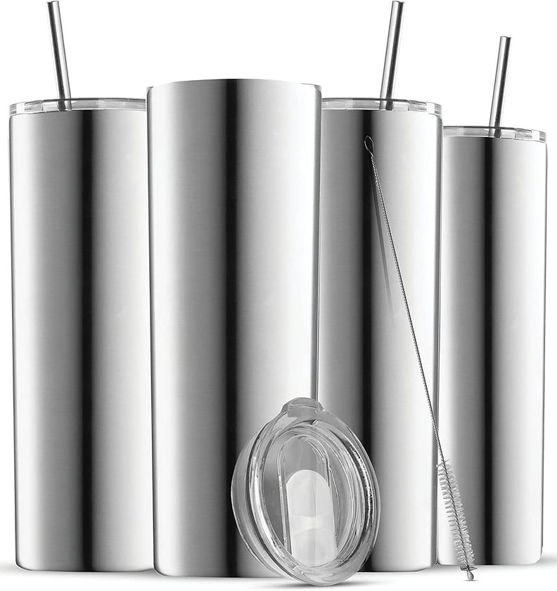Insulated Skinny Stainless Steel Tumbler Set - 4-Pack