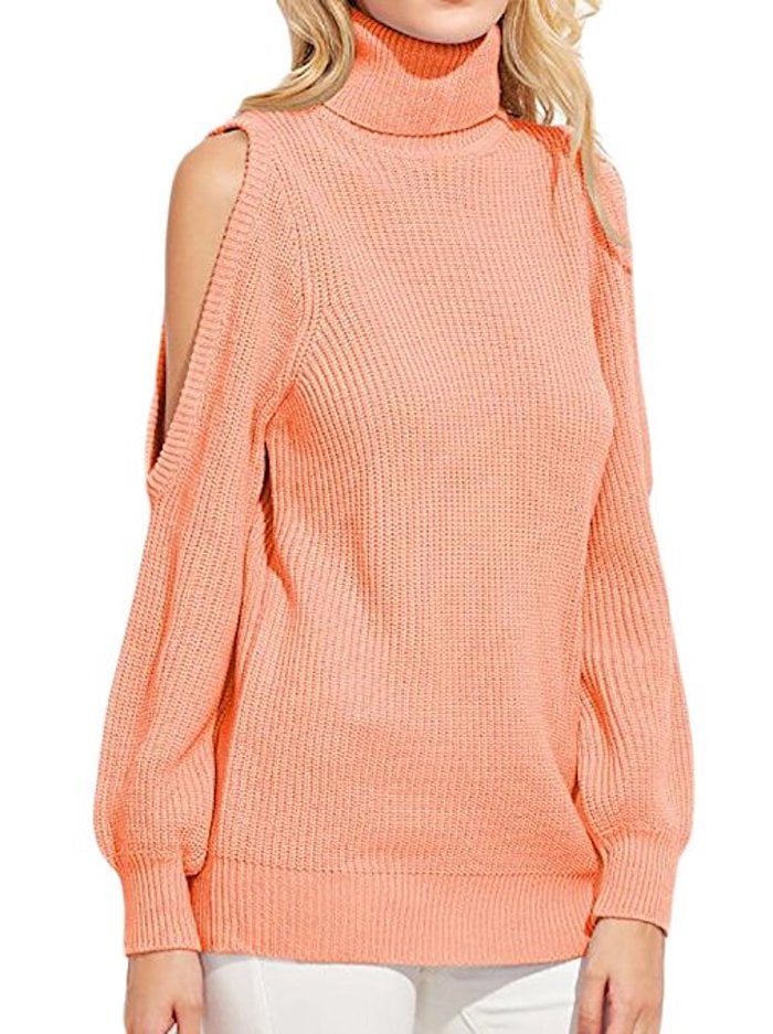 Arrive Guide Cold-Shoulder Sweater