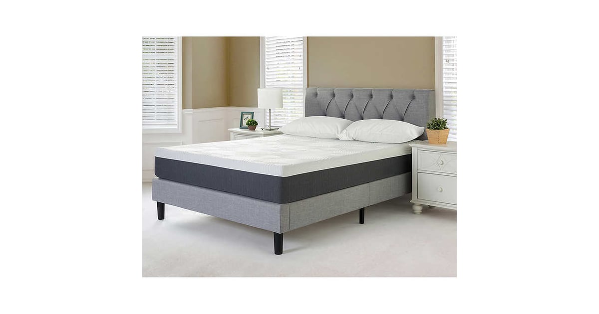 blackstone grand tufted platform bed with queen mattress
