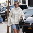 Hailey Baldwin Wore the Most Unexpected Pair of Pants With Her Fall Sweater