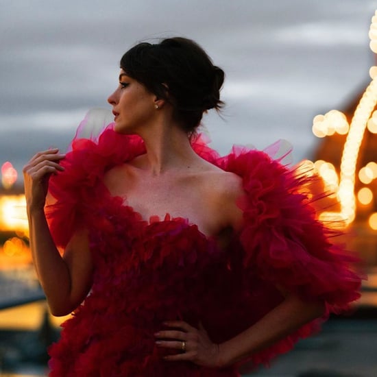 Anne Hathaway's Red Ralph & Russo Premiere Dress