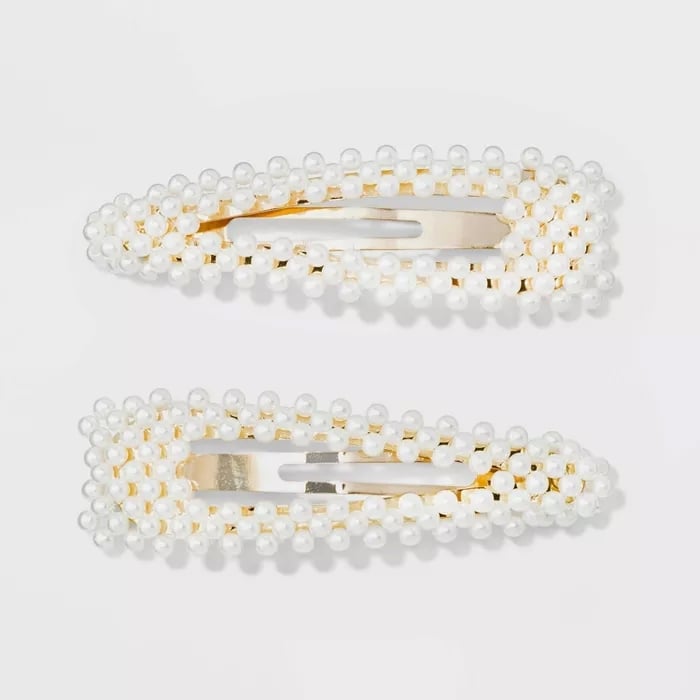 A New Day Cultured Pearl Hair Clips