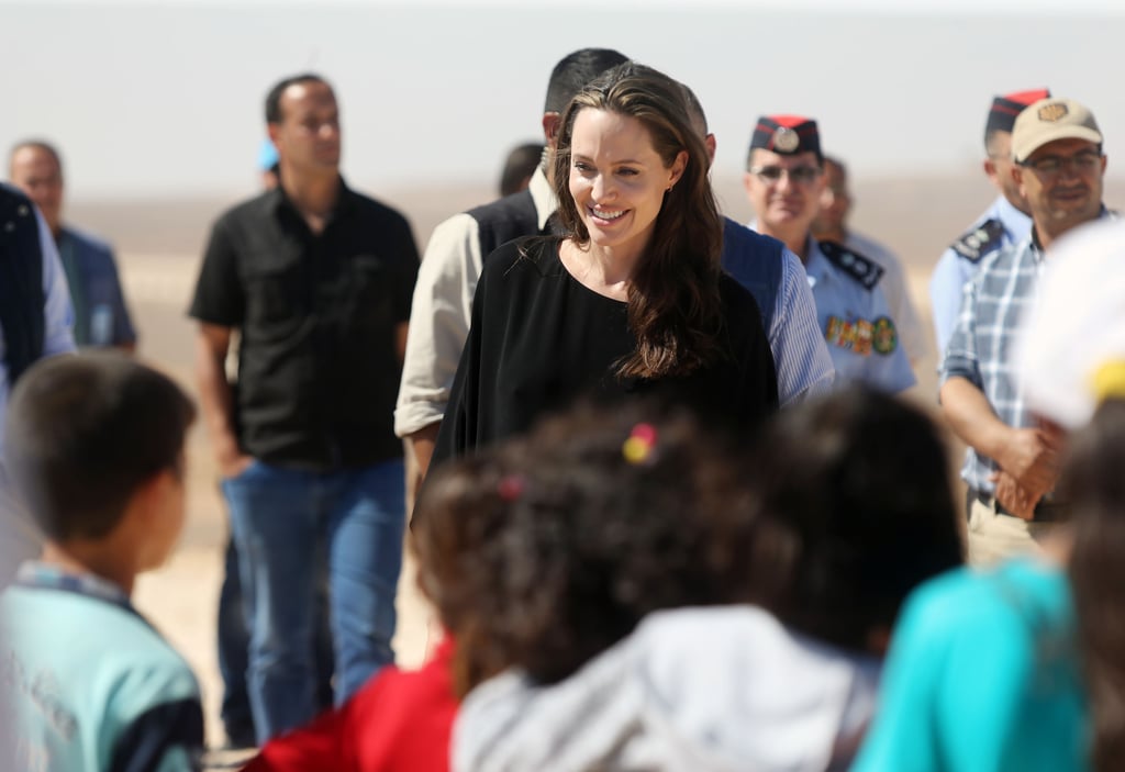 Angelina Jolie Visits a Refugee Camp in Jordan 2016