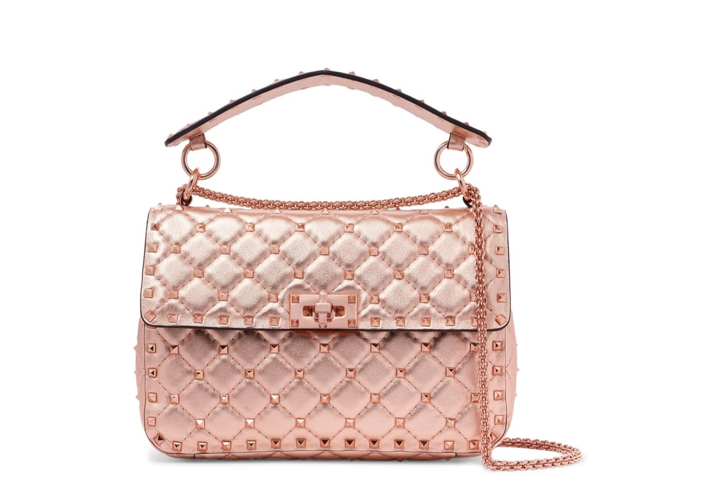 Valentino Rockstud Spike Quilted Metallic Bag | Best Crossbody Bags 2018 | POPSUGAR Fashion ...