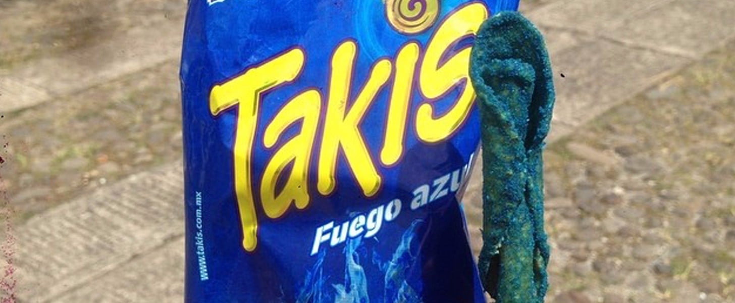 Takis Fuego Azul Popsugar Latina Blue takis chips (page 1) takis chips 9.9 oz each (takis fuego, takis blue heat,takis spicy buffalo combo review: takis fuego azul popsugar latina