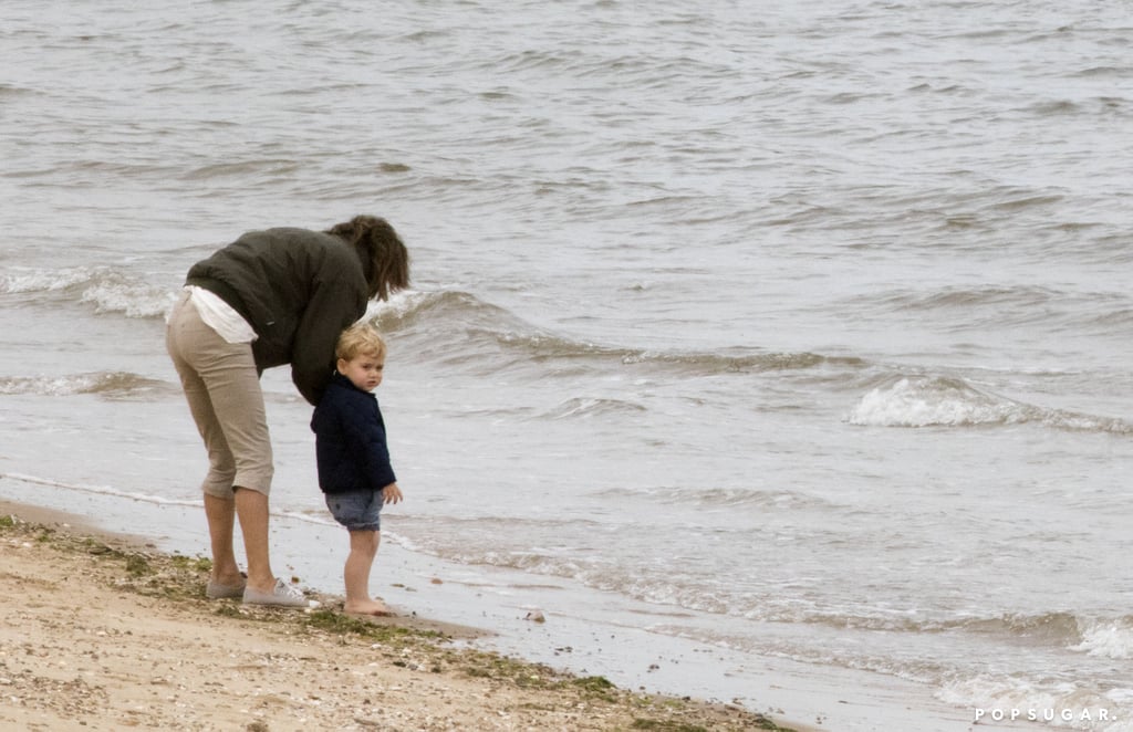 Prince George Pictures on the Beach With Carole Middleton