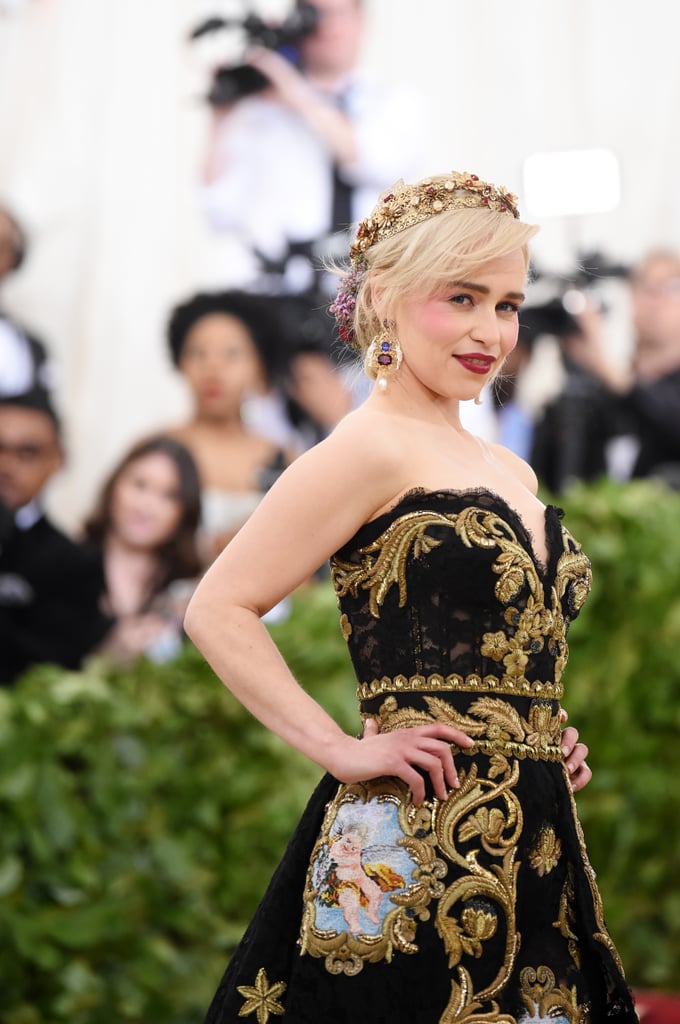 Emilia Clarke Hair and Makeup at the 2018 Met Gala