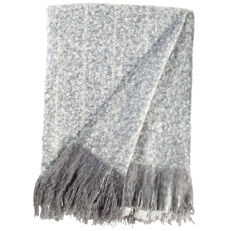 Rivet Super Soft Oversized Ombre Stripe Brushed Weave Throw Blanket