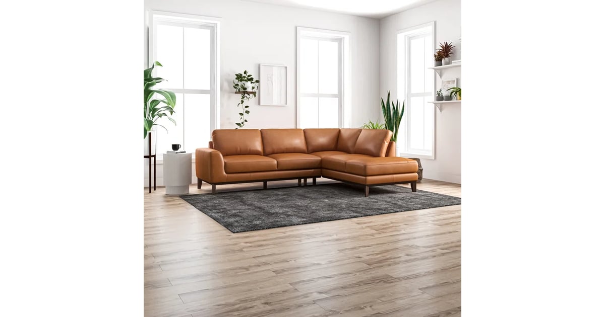 The Best Leather Sectional Sand & Stable Mary 2Piece Leather