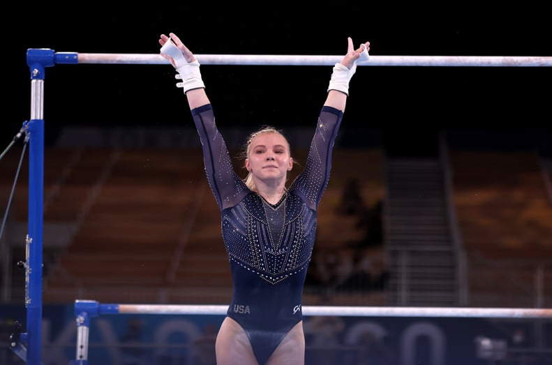 American Jade Carey at the Tokyo Olympics Women's Gymnastics All-Around Final