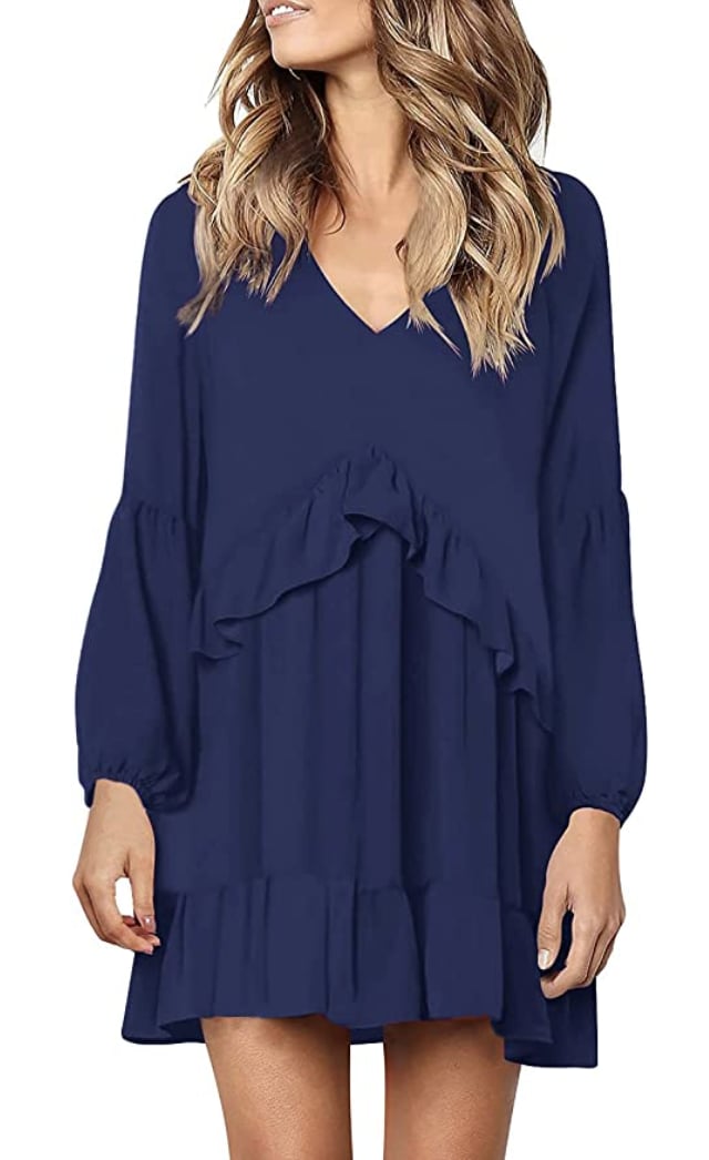 Ruffle Long Sleeve Dress