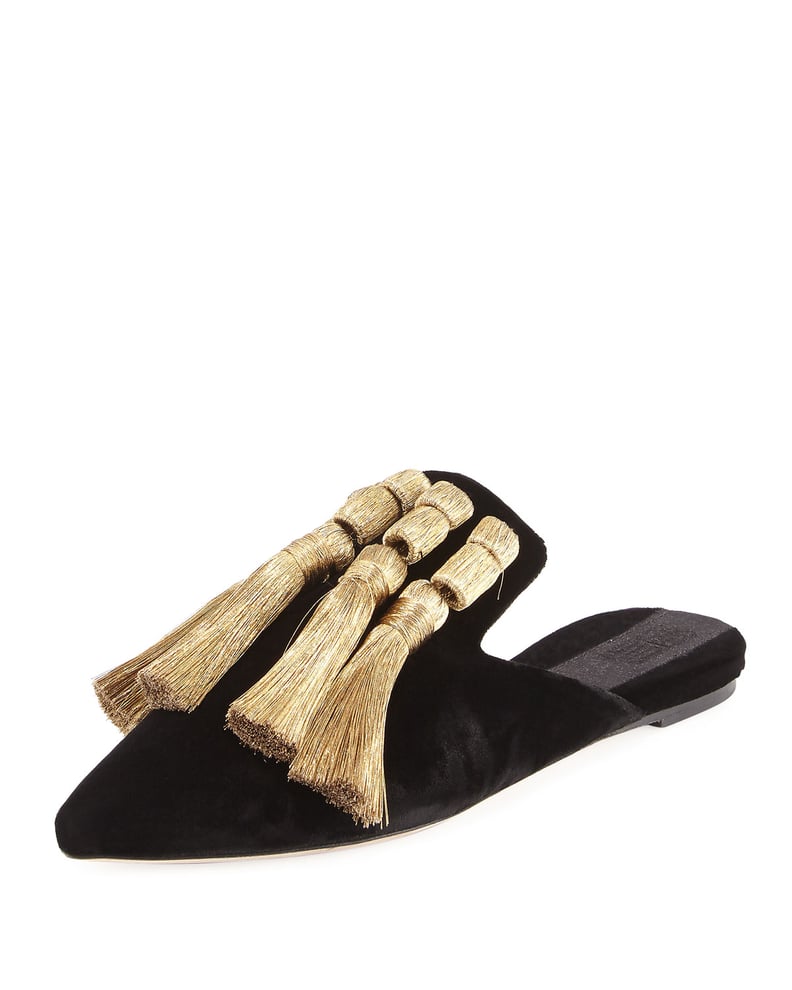 Sanayi313 Garcia Velvet Tassel Slipper