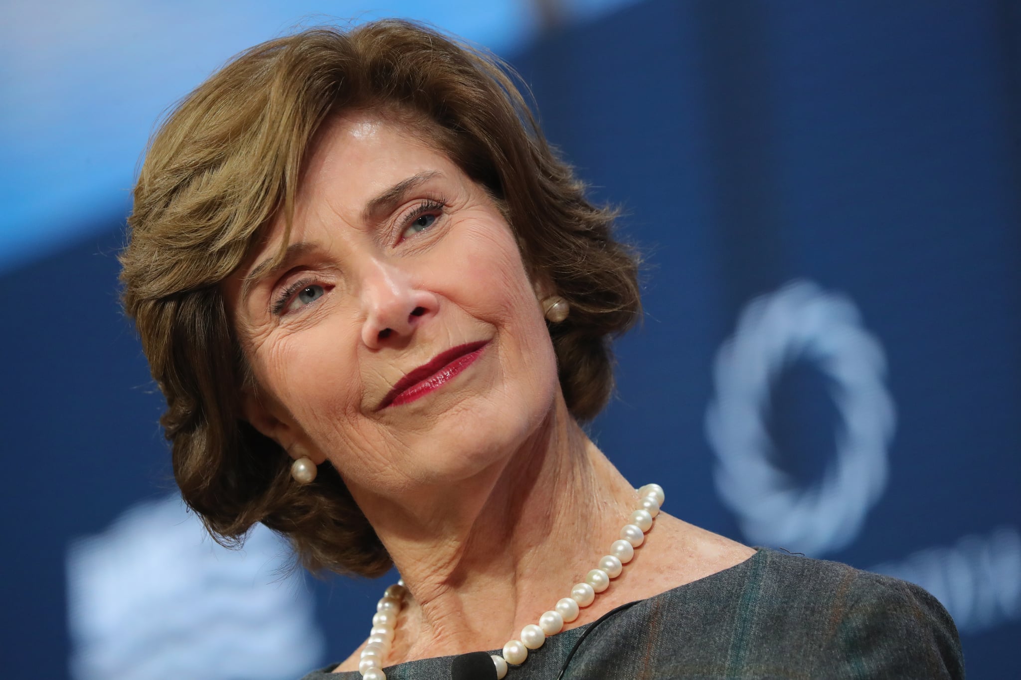 NEW YORK, NY - SEPTEMBER 18:  Laura Bush, Former First Lady, United States of America, speaks at The 2017 Concordia Annual Summit at Grand Hyatt New York on September 18, 2017 in New York City.  (Photo by Paul Morigi/Getty Images for Concordia Summit)