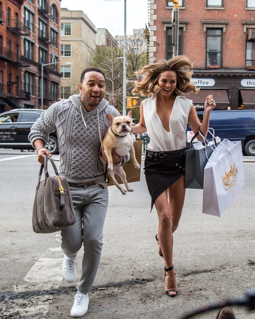 Chrissy Teigen and John Legend Kissing on Photo Shoot