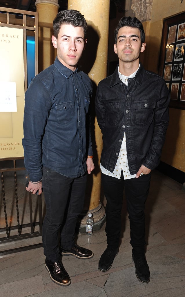 Brothers Nick and Joe Jonas linked up for the Friends 'N' Family pre-Grammys party.