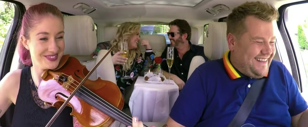 Kelly Clarkson Has a Romantic Date With Her Husband During Carpool Karaoke