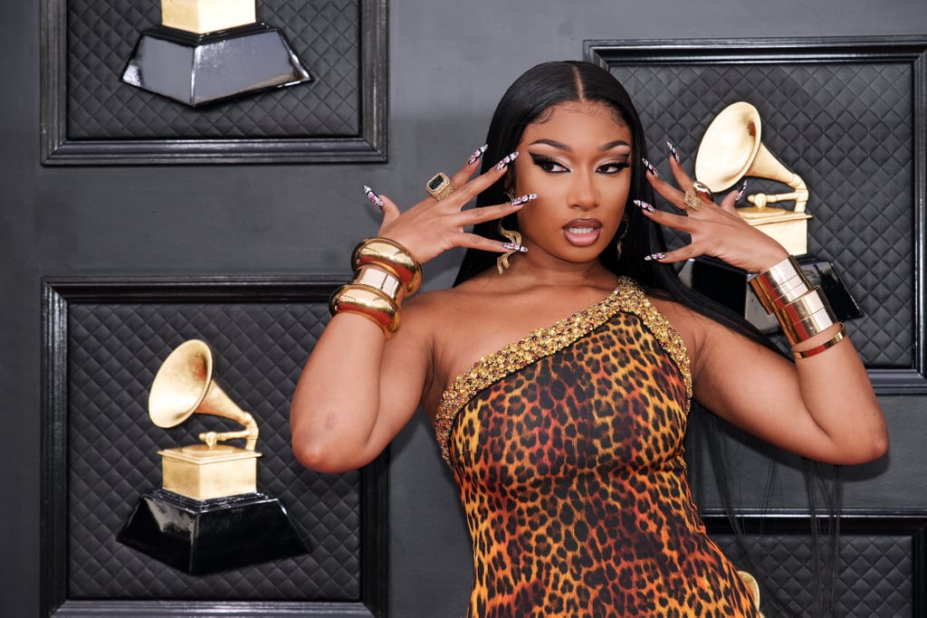 Megan Thee Stallion's Tiger Mouth Nails at the Grammys 2022