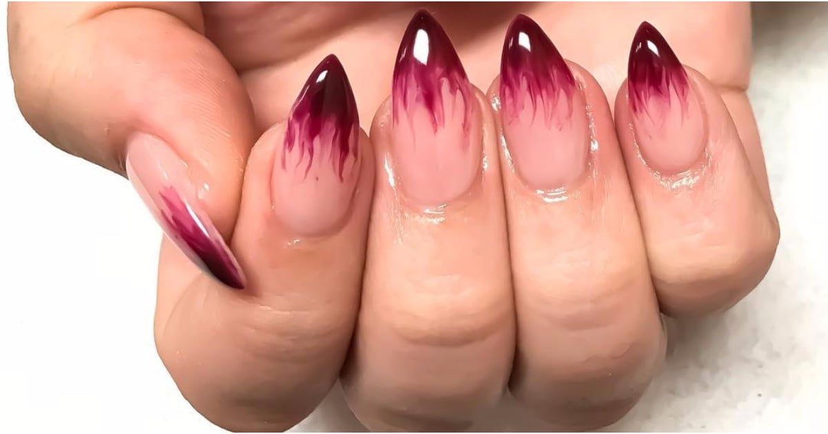 2. "Easy Bloody Halloween Nail Art" - wide 6