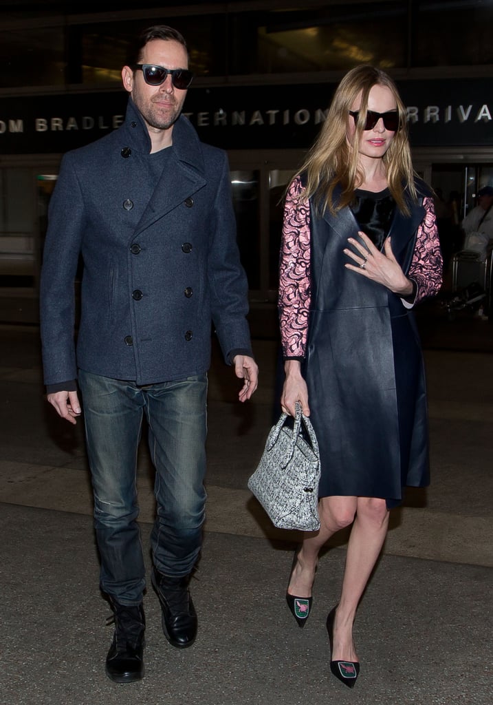 We can only imagine what destination Kate Bosworth was jetting off to in a look this polished.