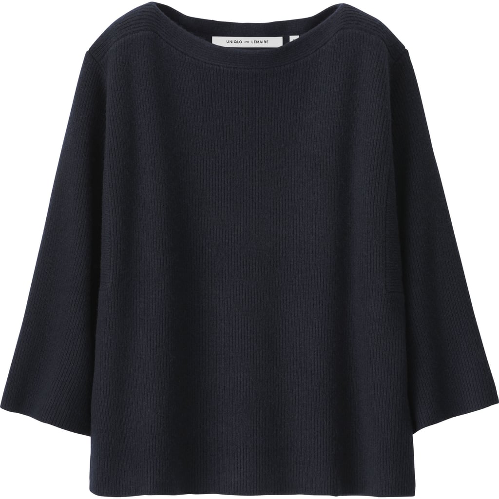 Cashmere Blended Cropped Sweater ($90) | Uniqlo x Lemaire Collaboration ...