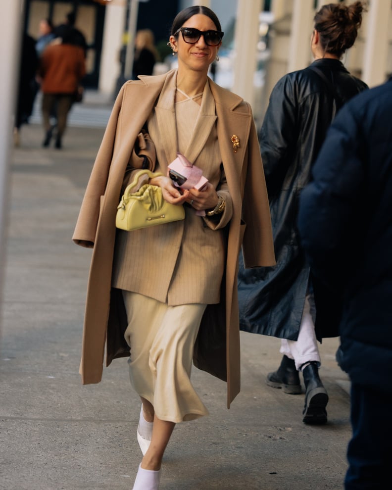 Winter Work Outfits With a Camel Coat