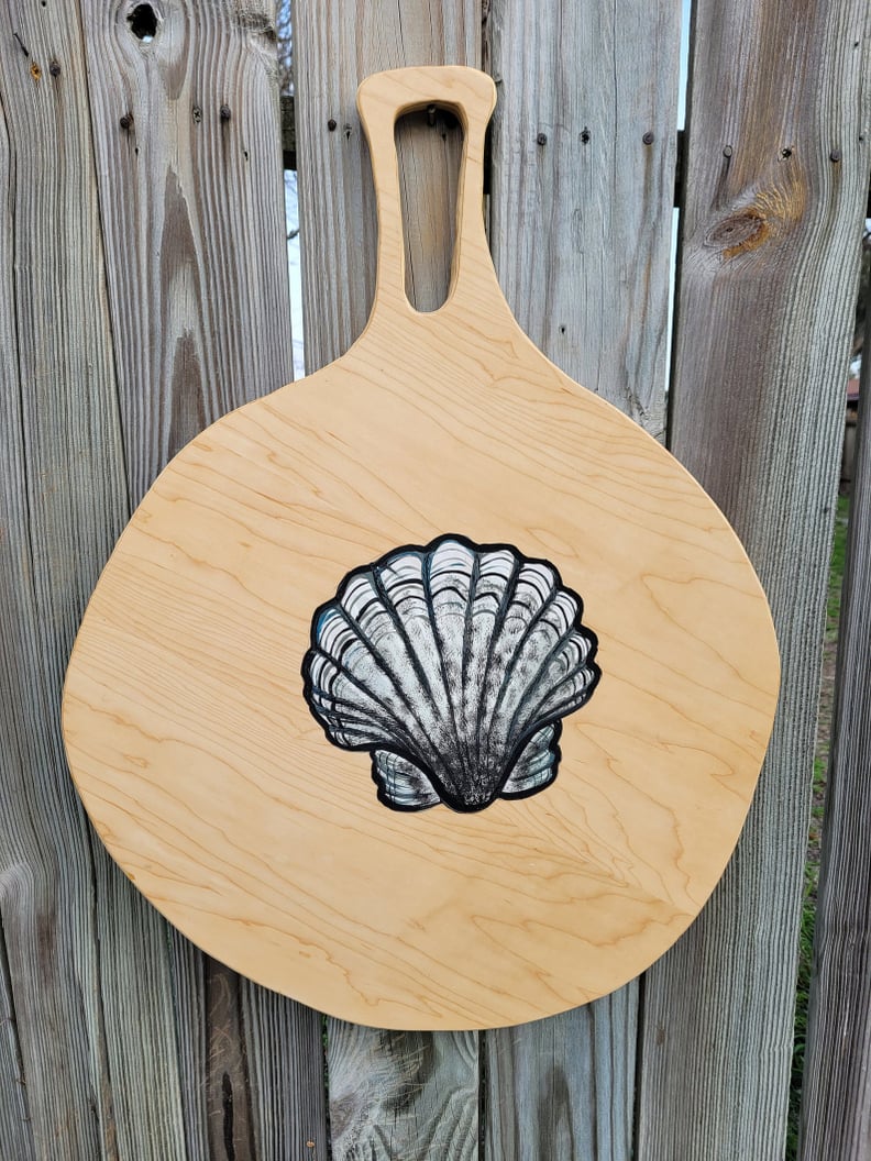 Hand Carved, Hand Painted Charcuterie/Bread Board