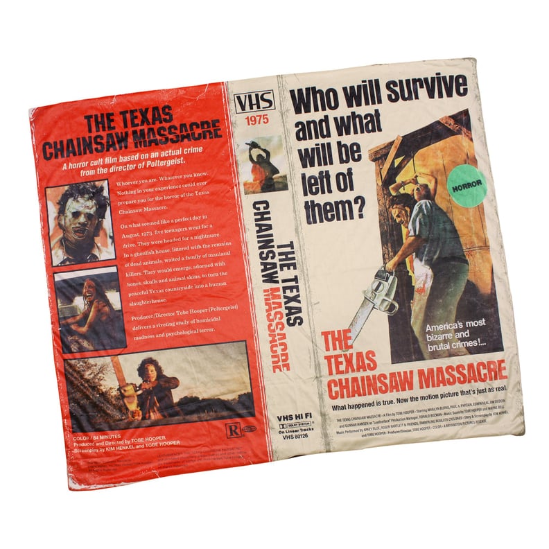 The Texas Chainsaw Massacre VHS Throw Blanket