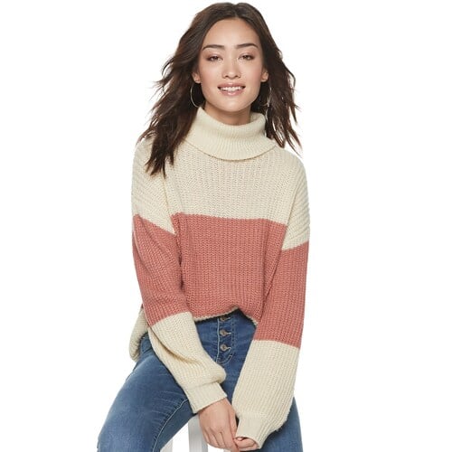 Popsugar Oversized T-Neck Sweater