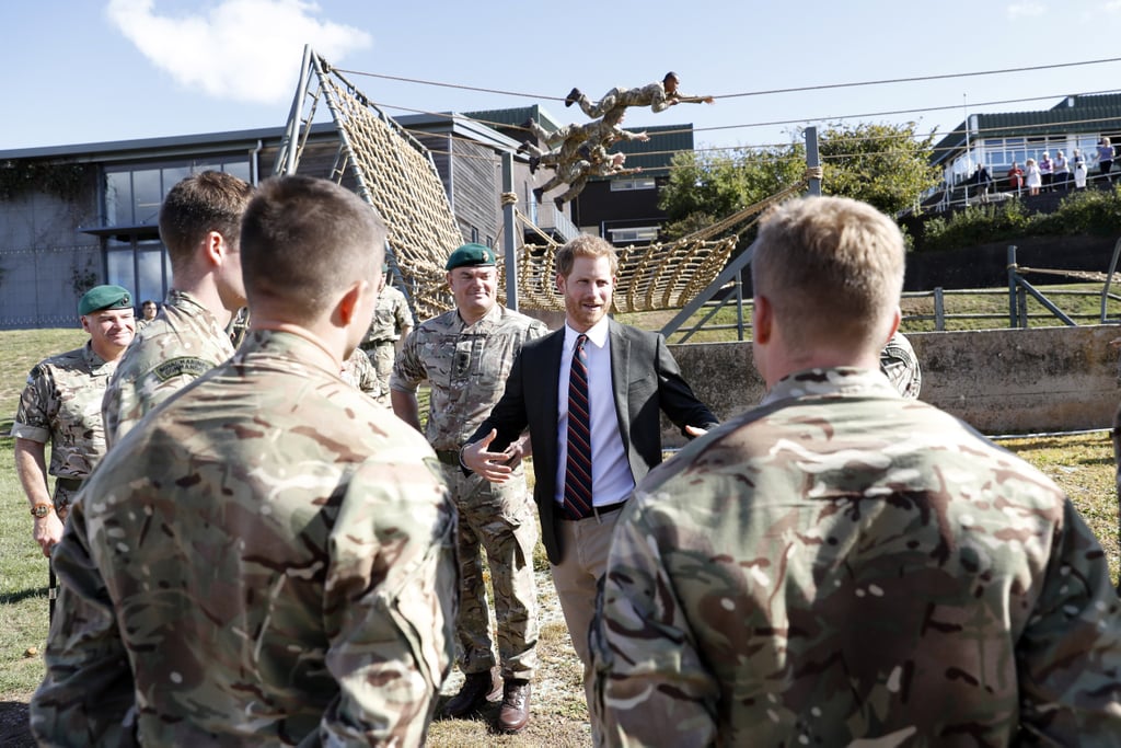 Prince Harry Visits the Royal Marines September 2018