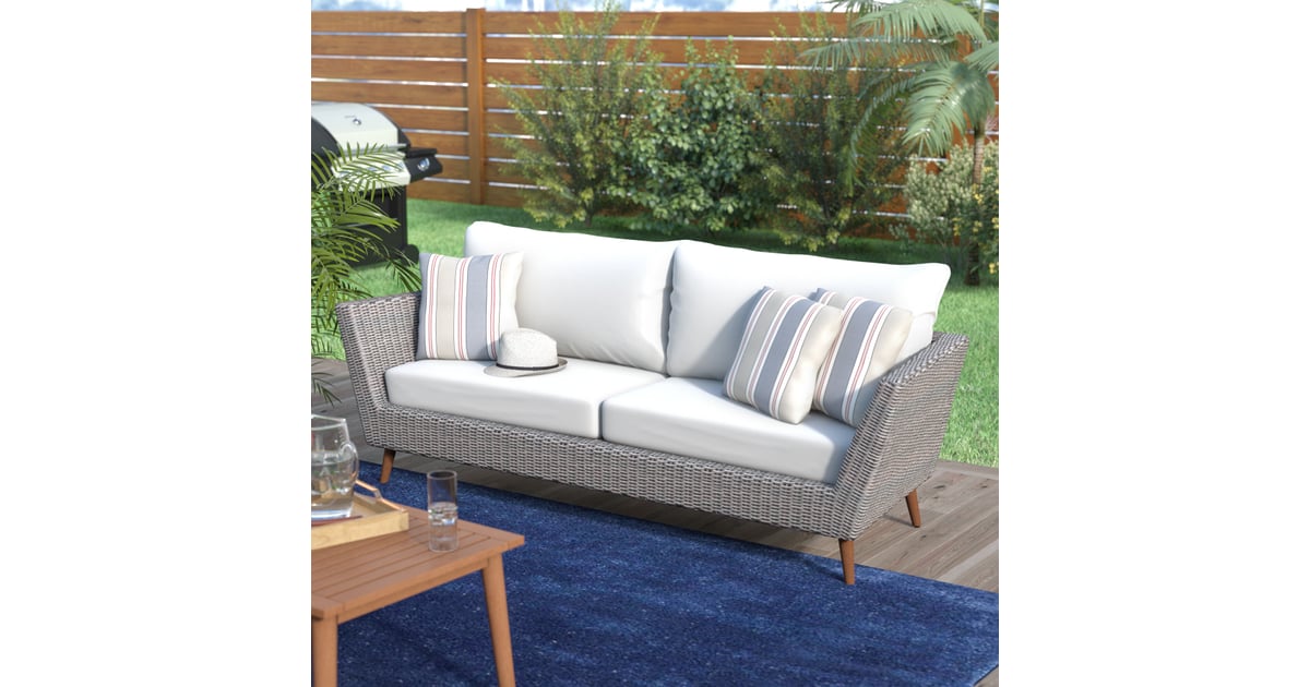 Langley Street Newbury Patio Sofa with Cushions Best Outdoor