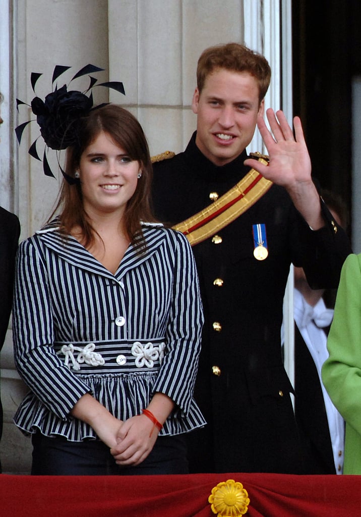 In June 2007, she appeared on the balcony at Buckingham Palace wearing a black fascinator.