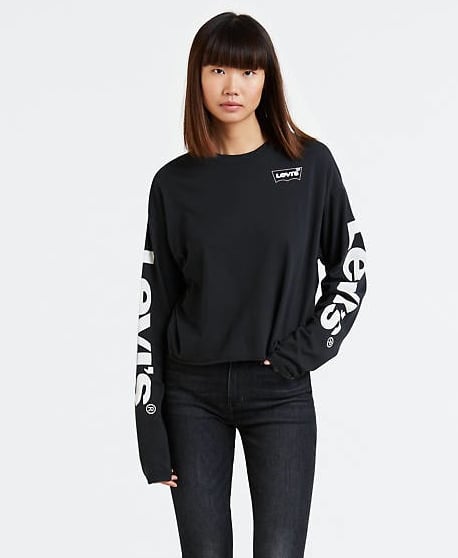 Cropped Long Sleeve Tee