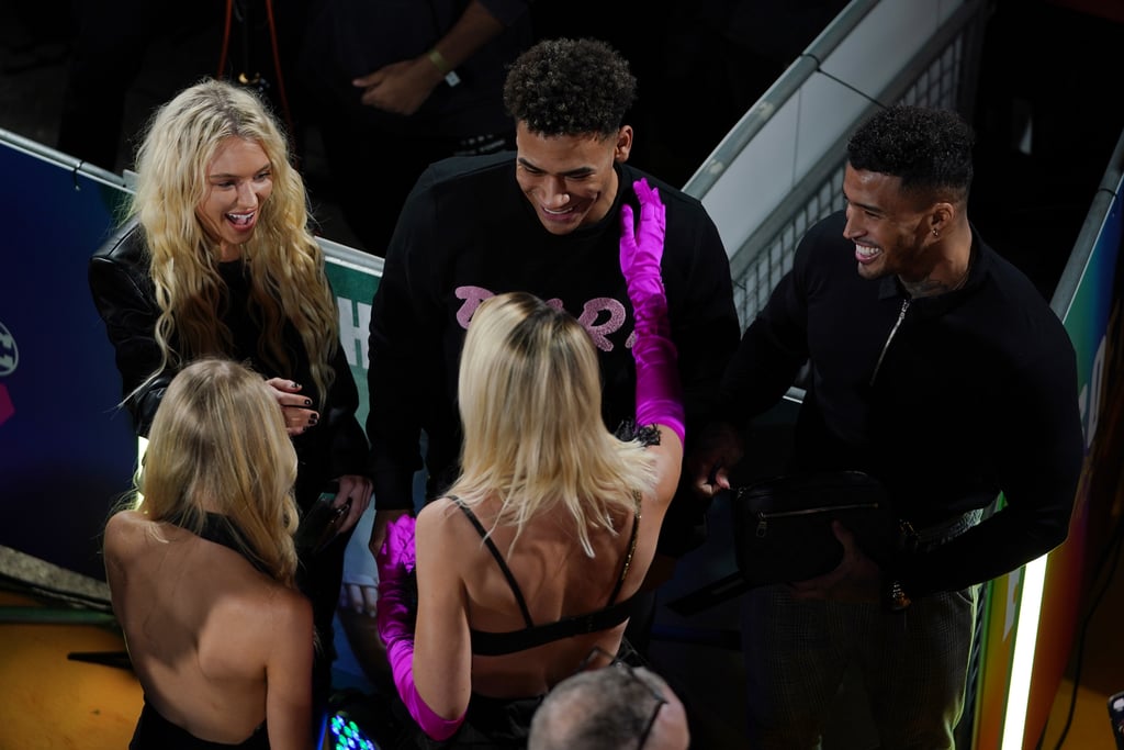 Margot Robbie With Love Island Contestants at the Birds of Prey World Premiere in London