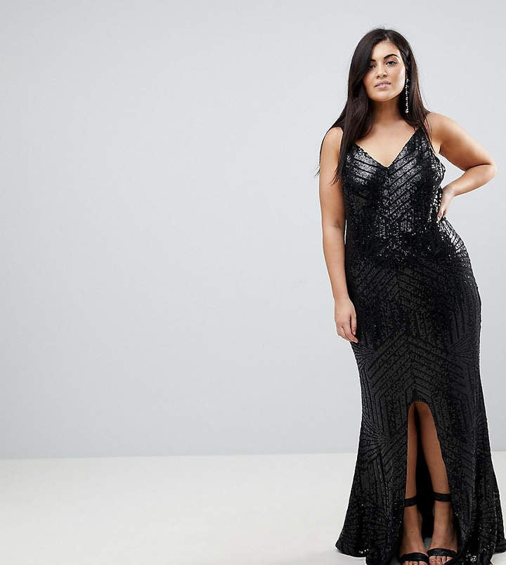 Club L Cami Strap All Over Sequin Maxi Dress
